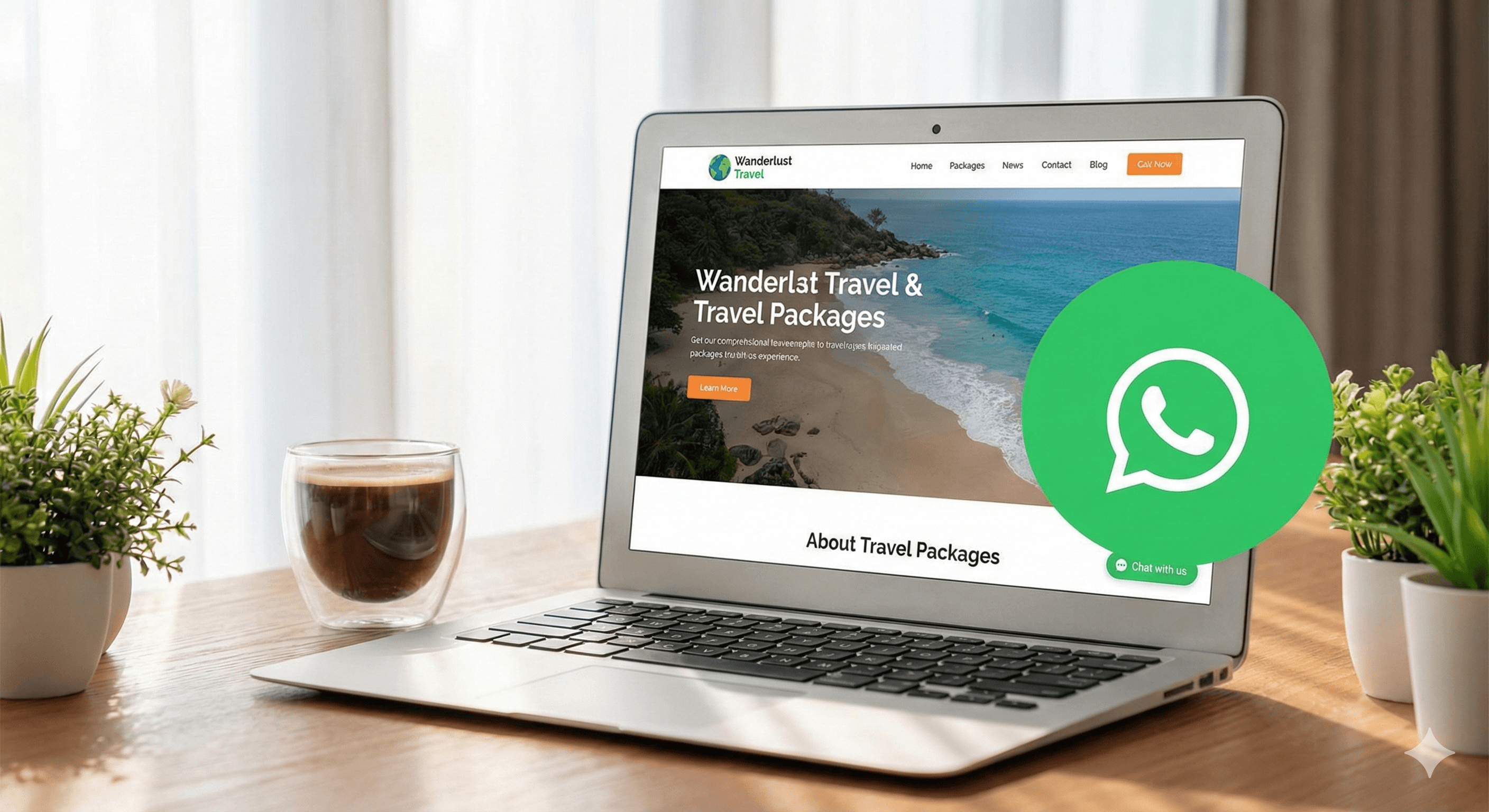 WhatsApp Button on Your Website illustration